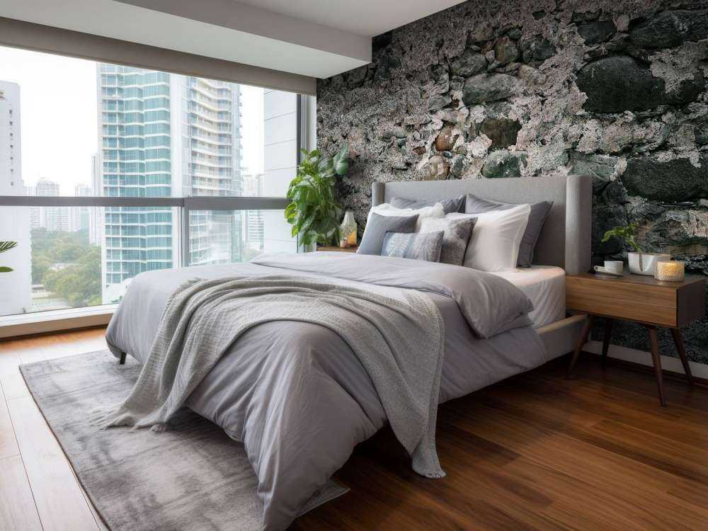 Mur med gamle store sten