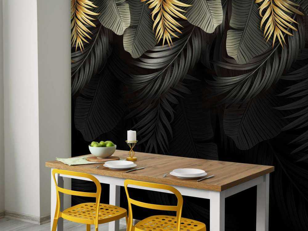 Blade på mørk baggrund