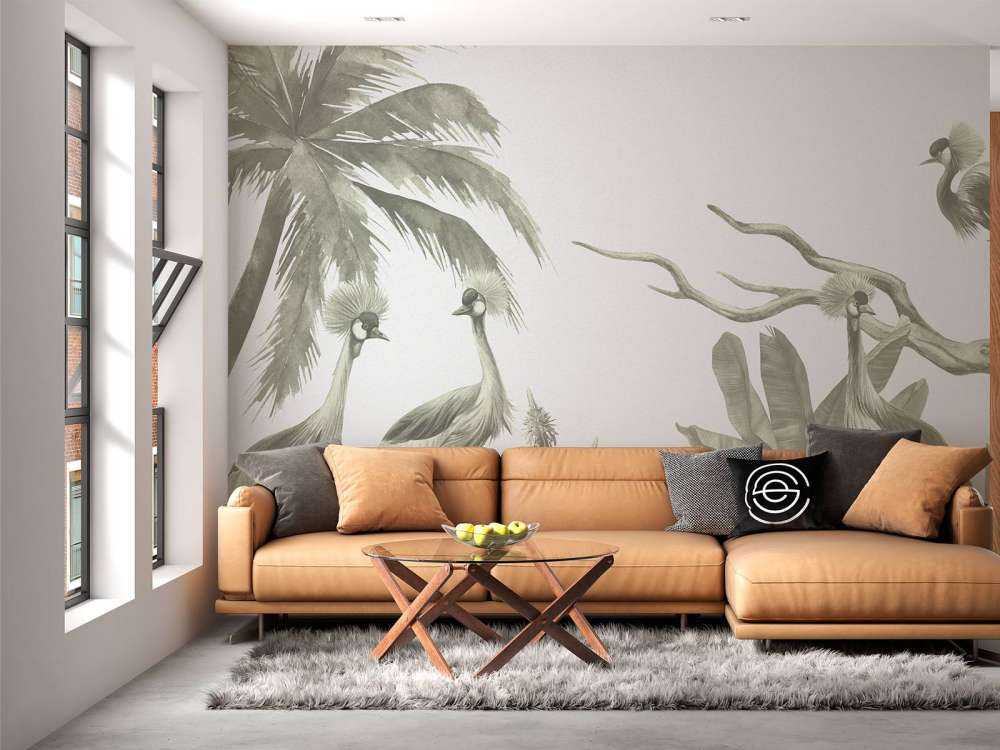 Jungle med traner i grønt