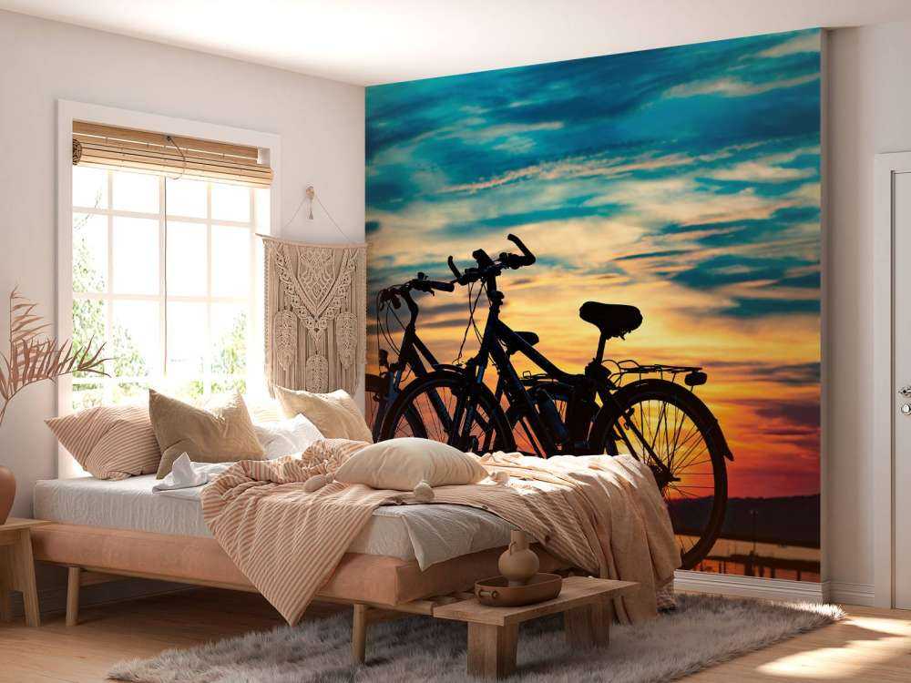 Cykling ved solnedgang