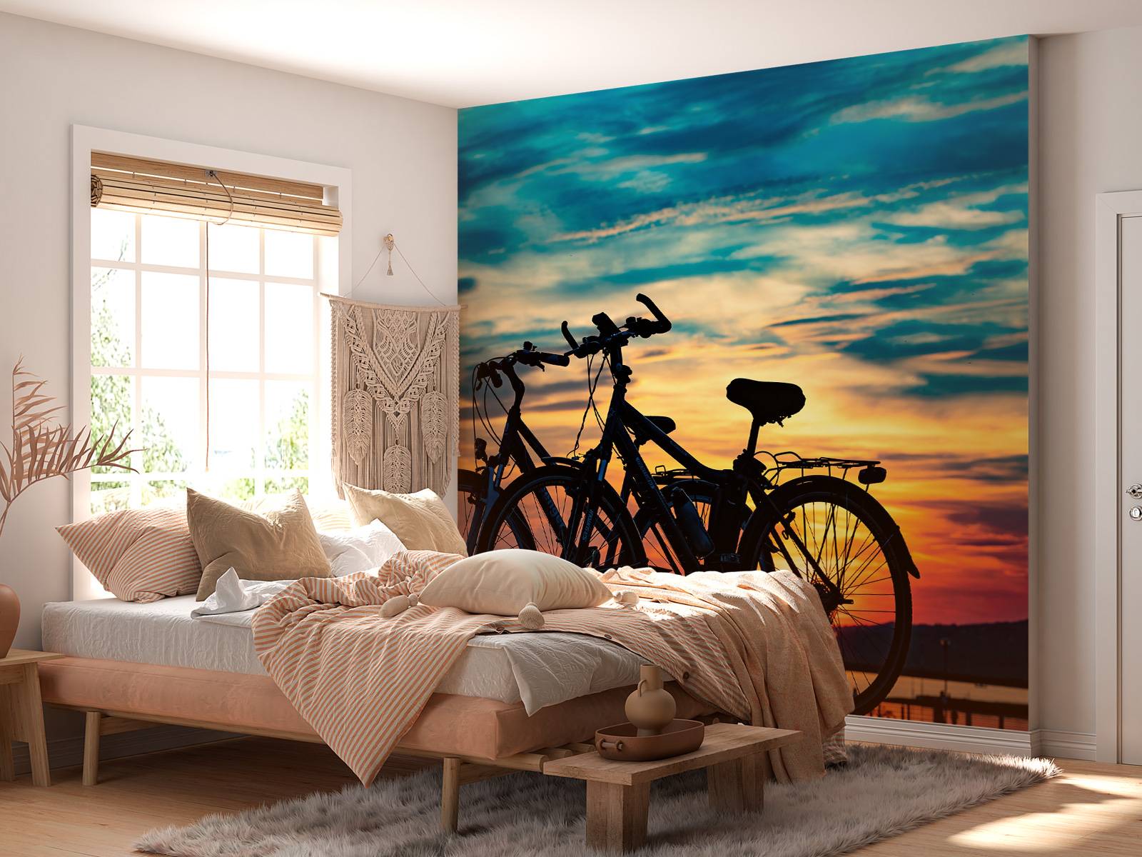 Cykling ved solnedgang