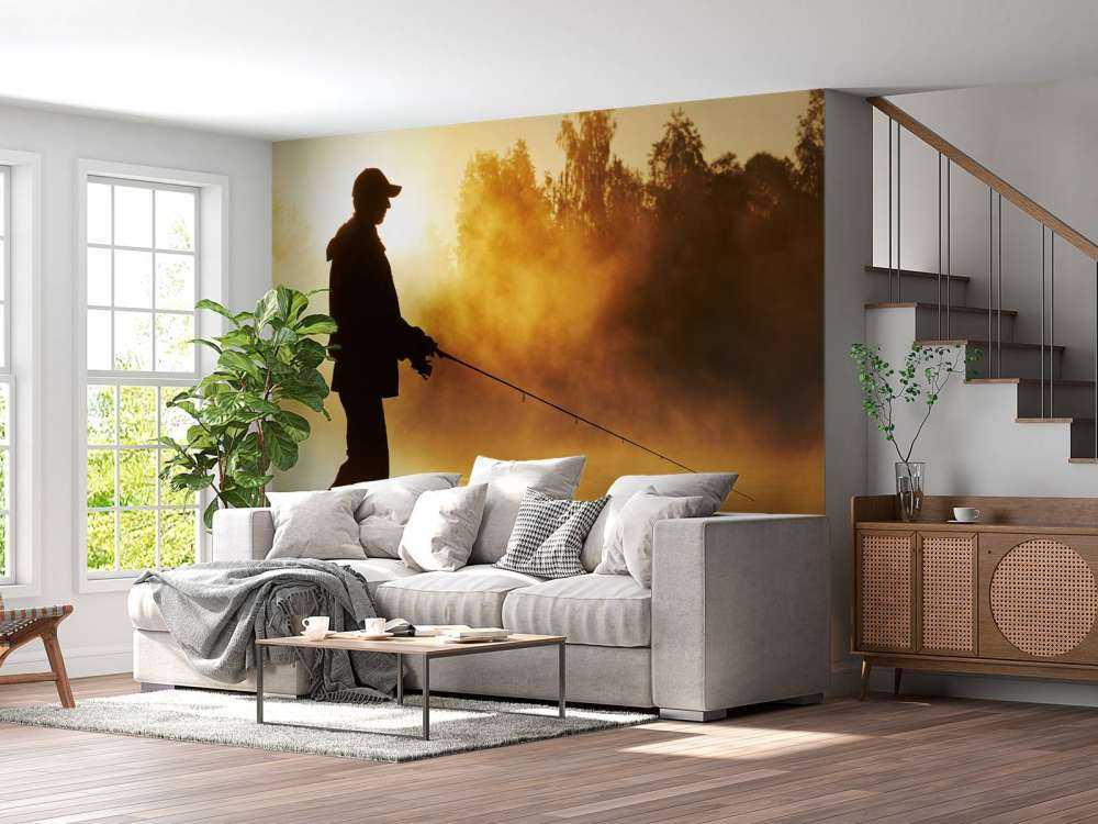 Fiske ved soloppgang