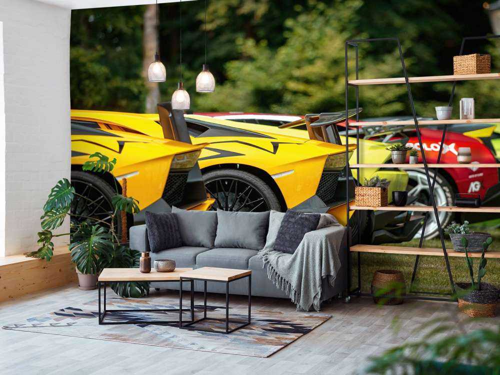 Superbil samling i natur