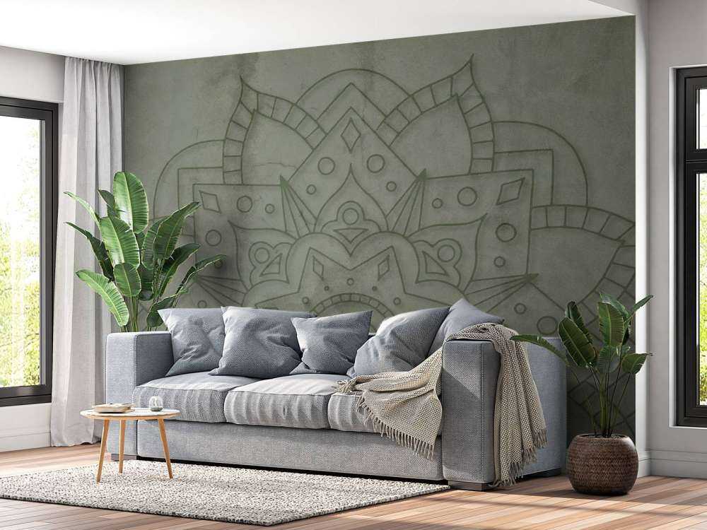 Forvitret Grønn Mandala