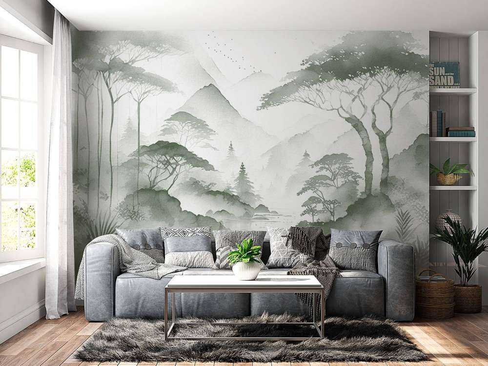 Fjellsjø i Tåkete Blekk, grønn