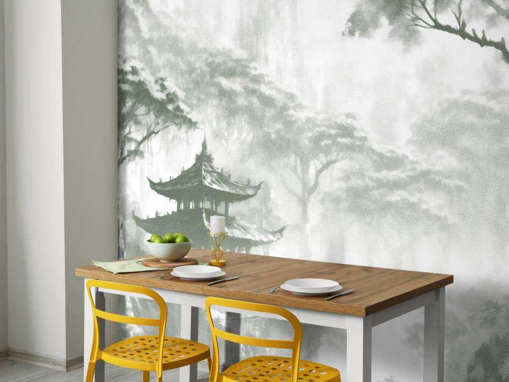 Tåkete Orientalsk Paviljong, grønn