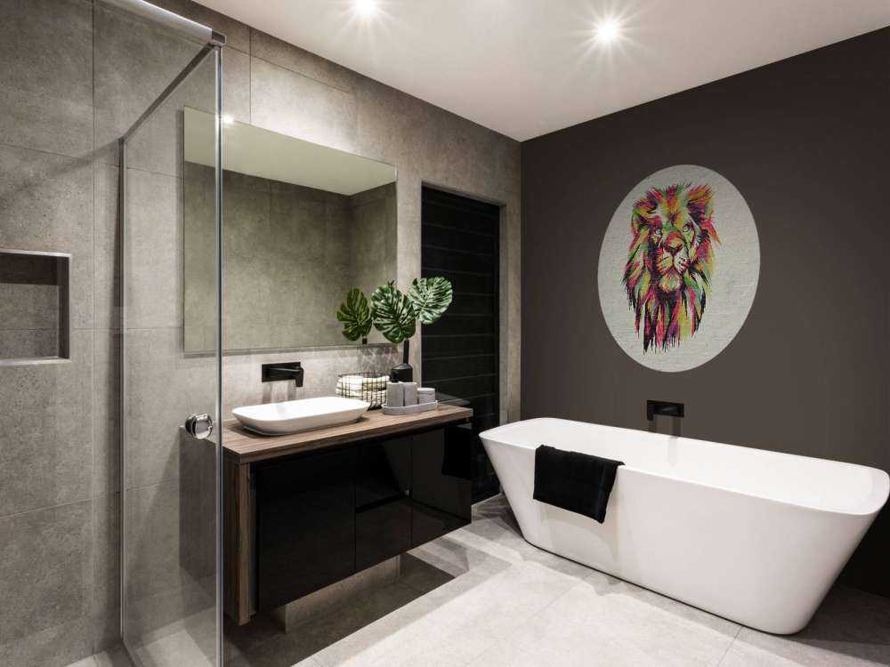 Graffiti av en løve