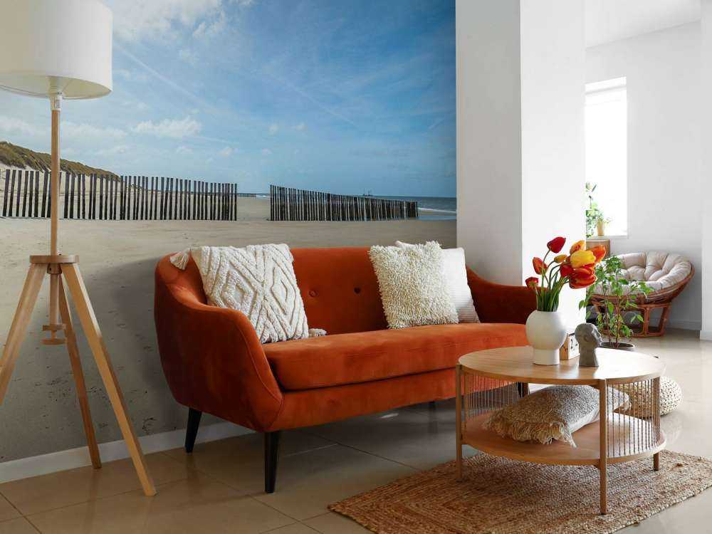 Bølgebrytere på stranden