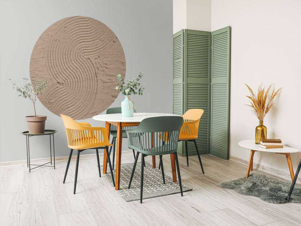 Organiske linjer og strukturer zoome inn taupe