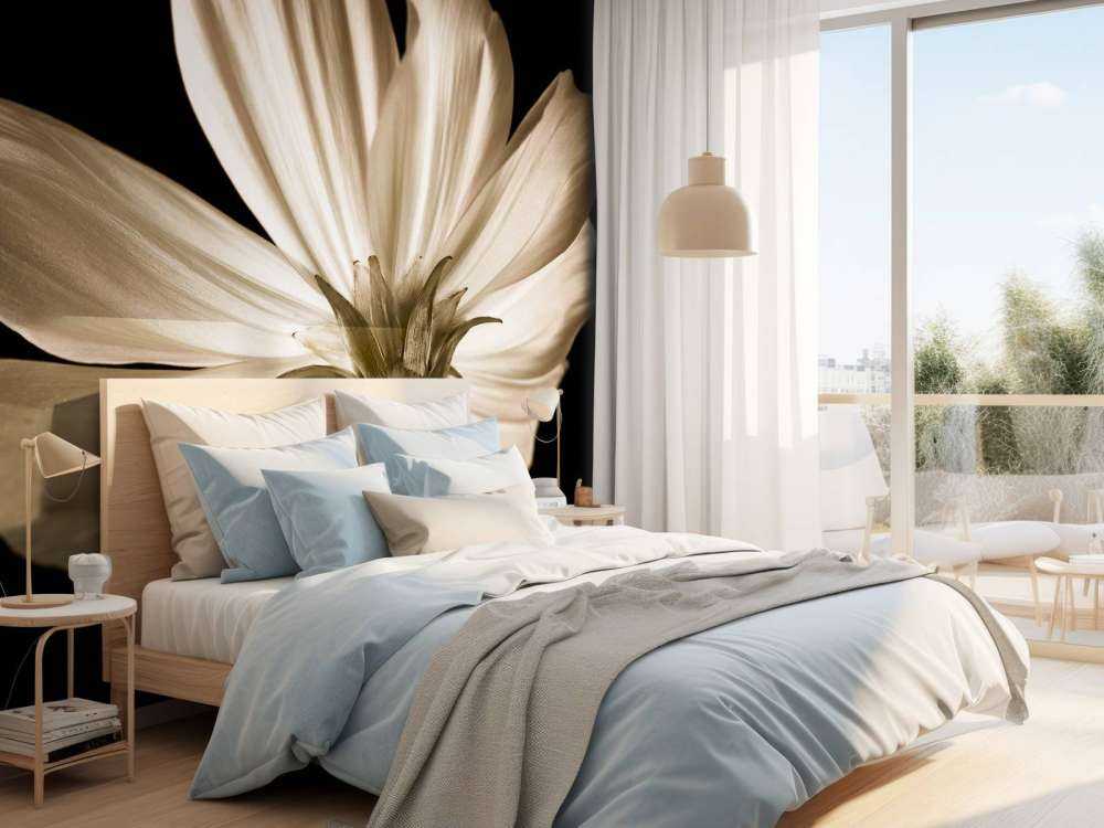 Kosmosblomst nedenfra