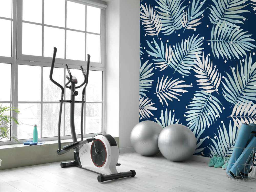 Mønster med tropiske blader