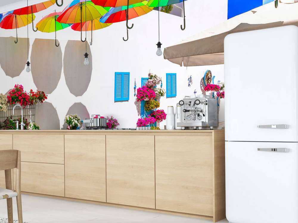 Vintage sykkel på en restaurant