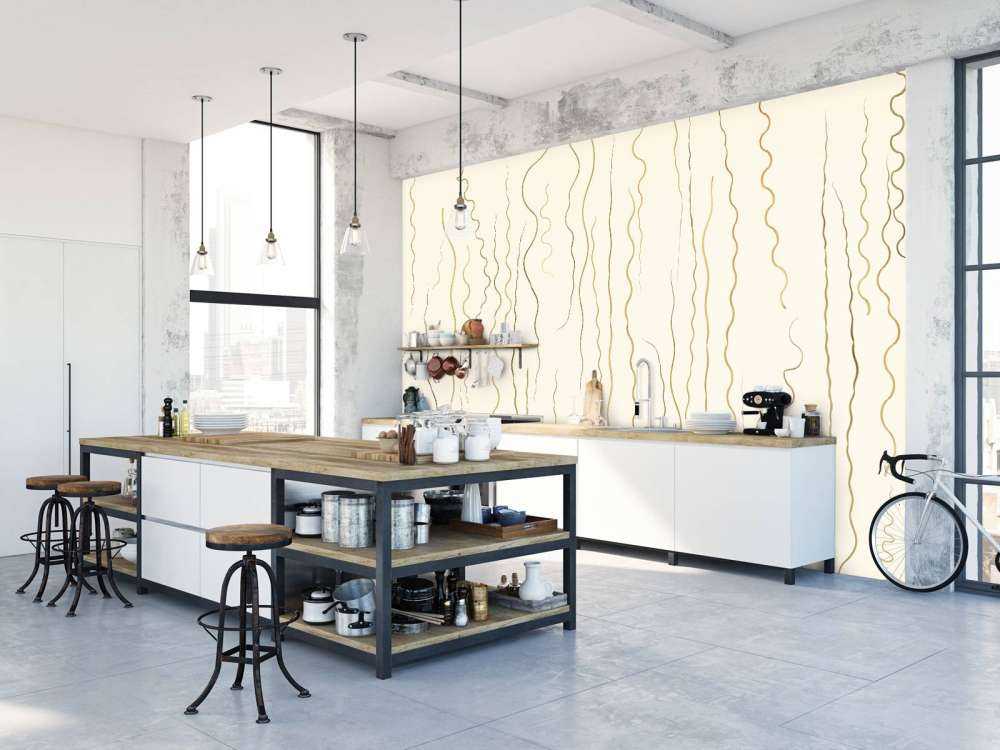 Økologiske linjer gress beige