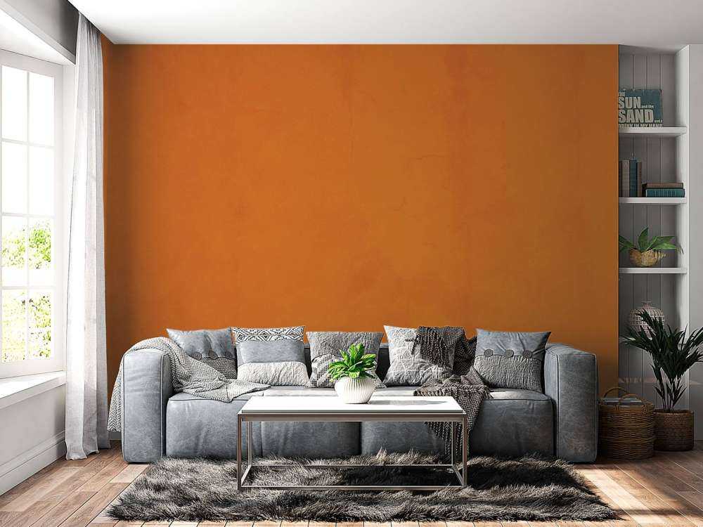 Gammel oransje betong