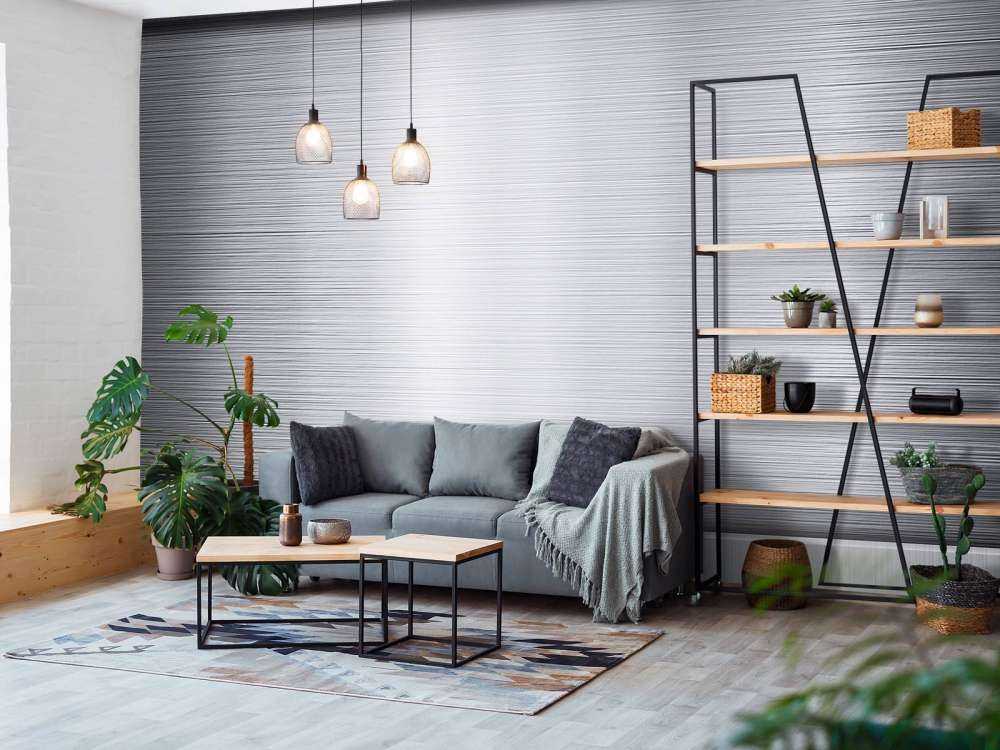 Metallplate i børstet aluminium