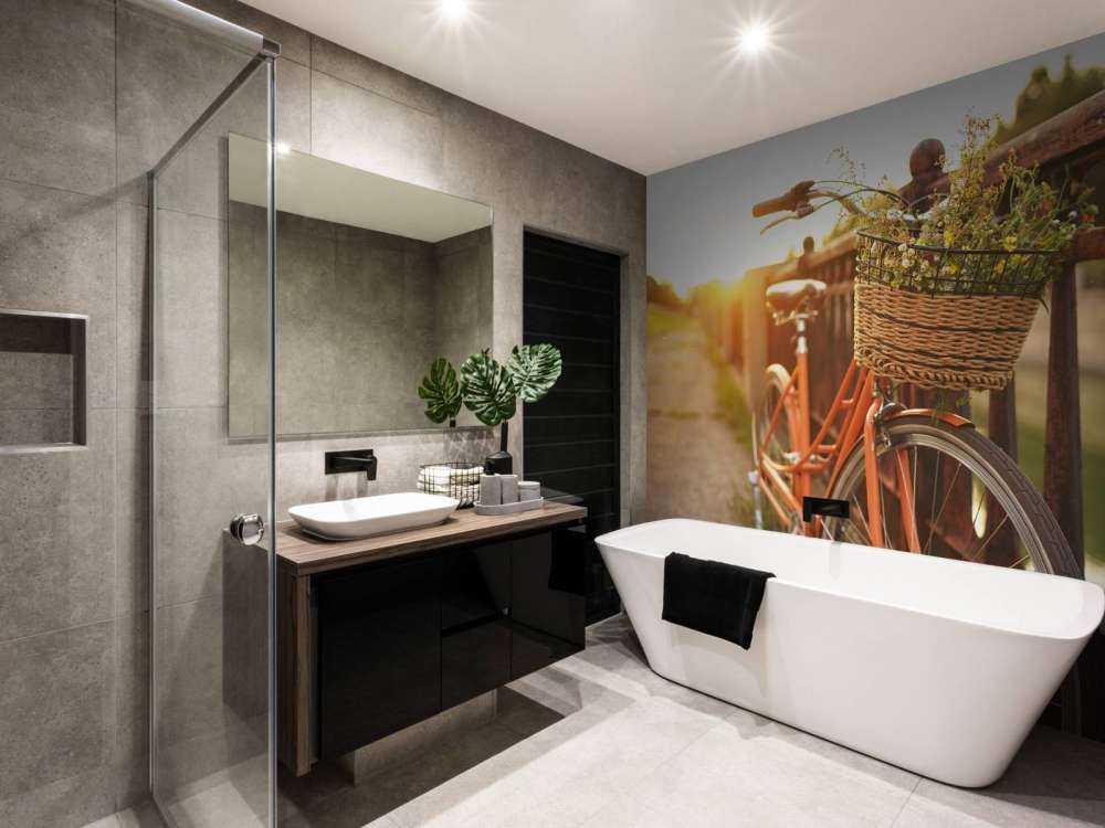 Rød sykkel med kurv