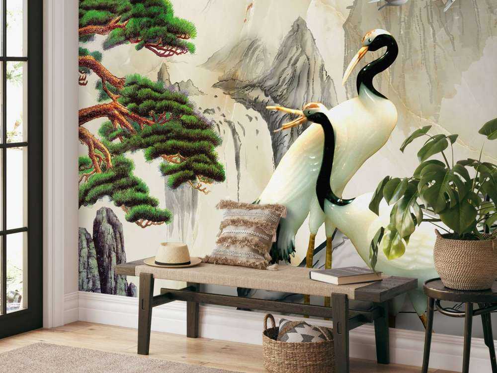 Kraner i en fantasiverden