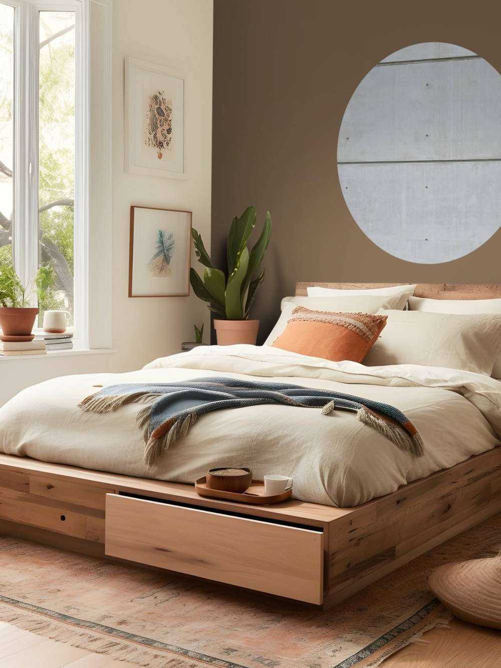 Horisontal betongvegg