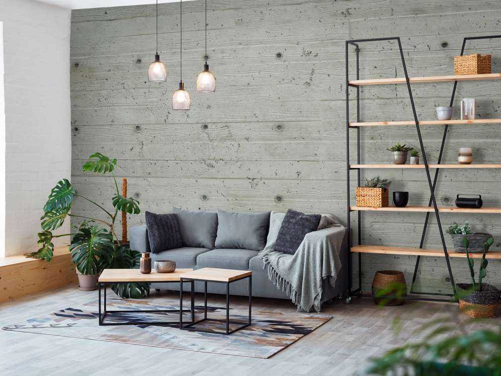 Betong med treutseende