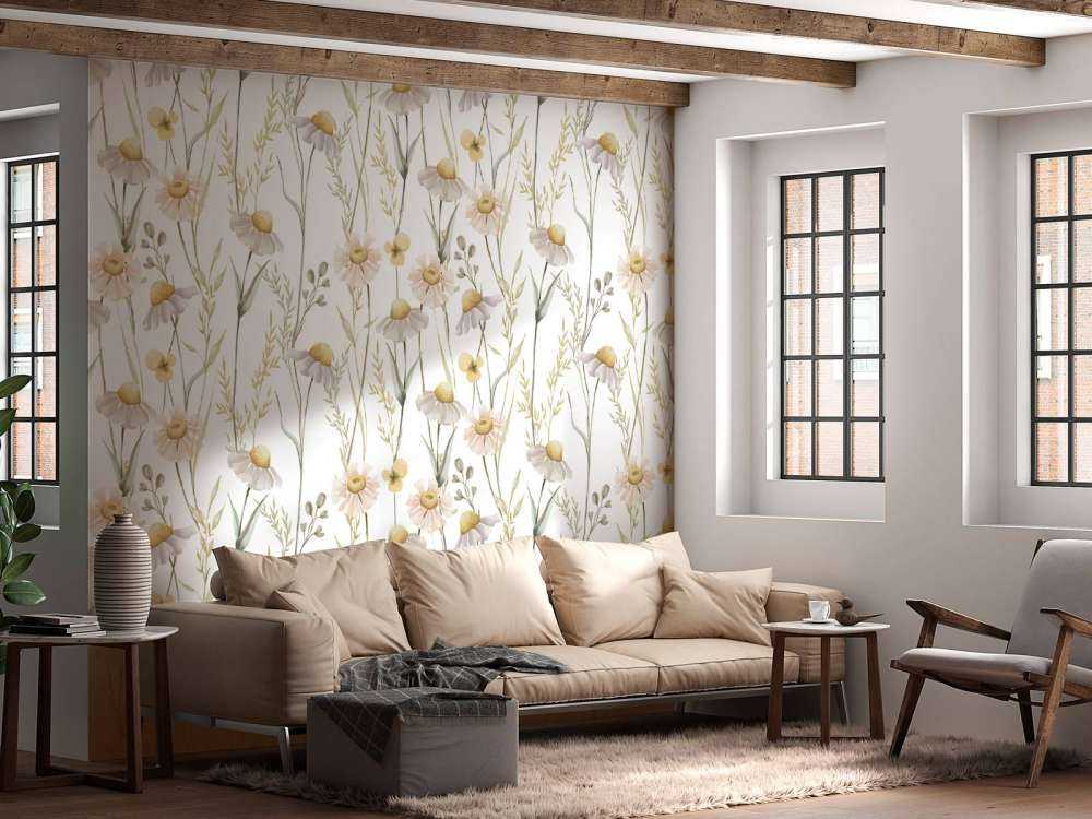 Felt av sommerflora