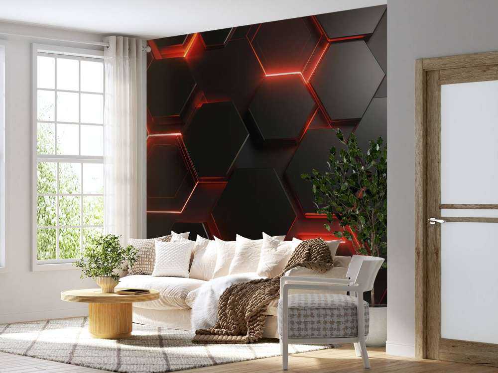Flammende Hexagoner
