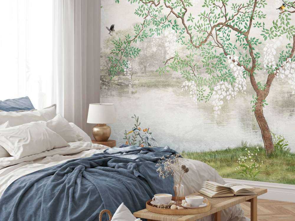 Vintagemalt landskap