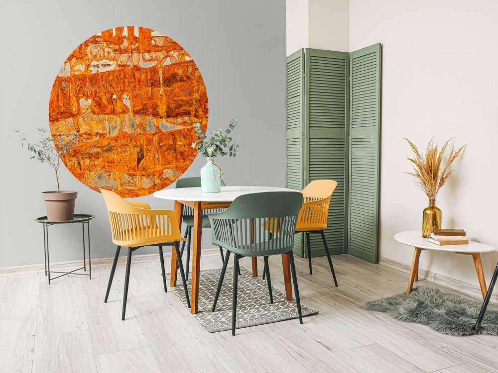 Rust på metallplate