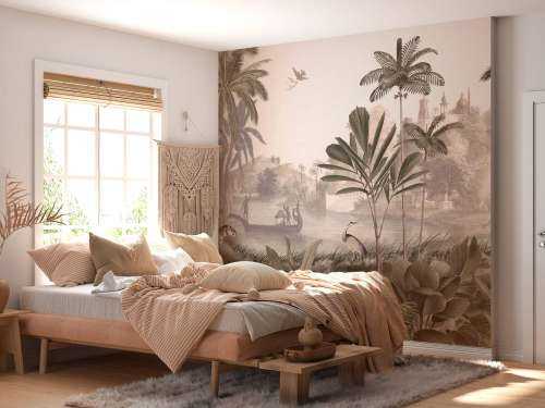 Leopard Landscape - Sepia