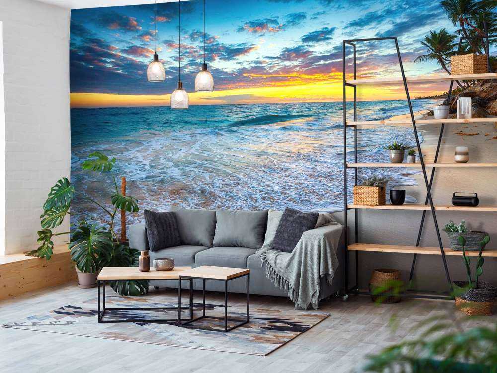 Soloppgang på stranden