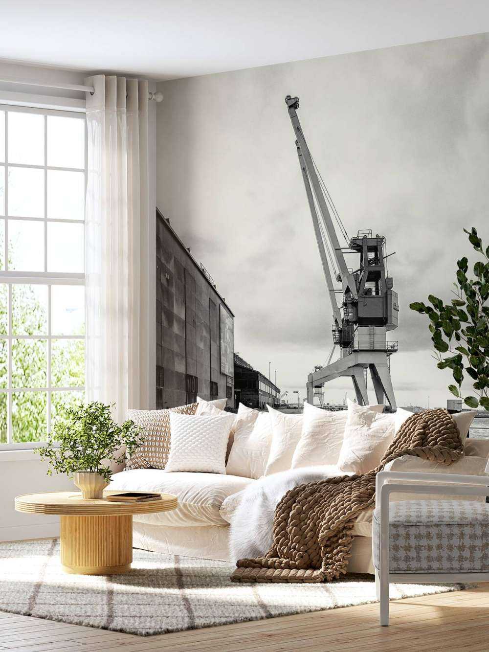 Havnekran på det tidligere RDM-stedet Heijplaat Rotterdam