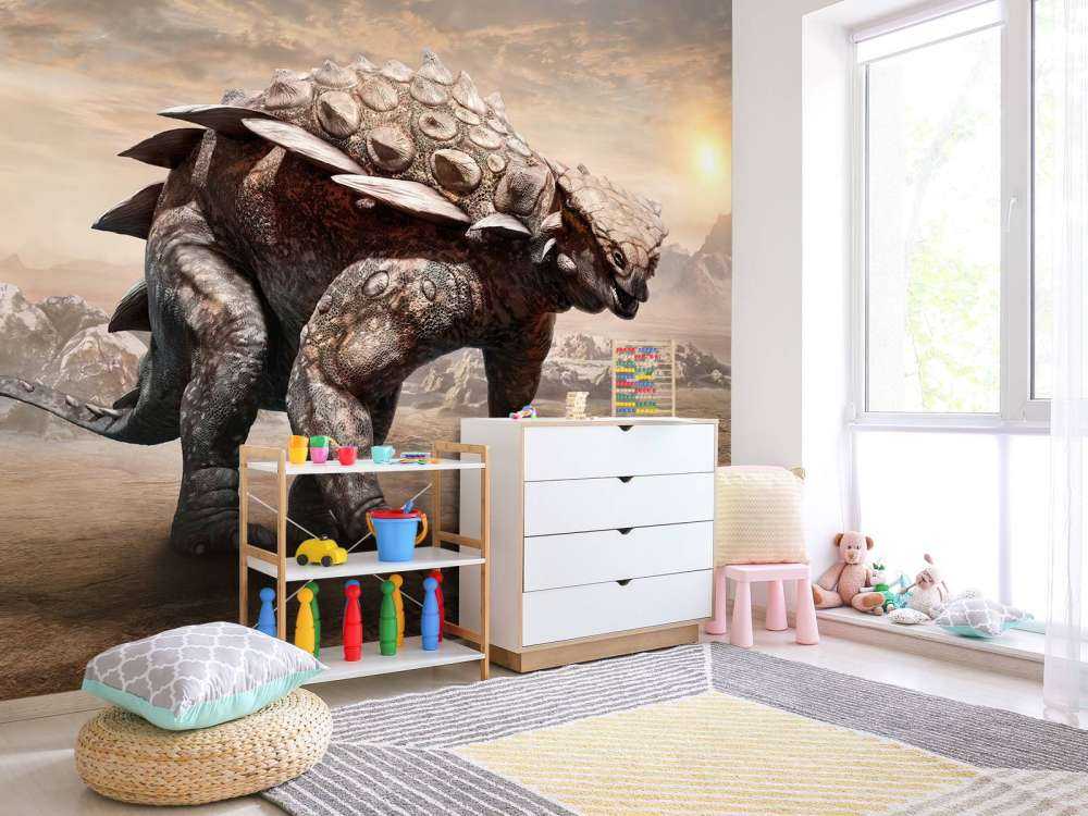 Dinosaur i et forlatt område