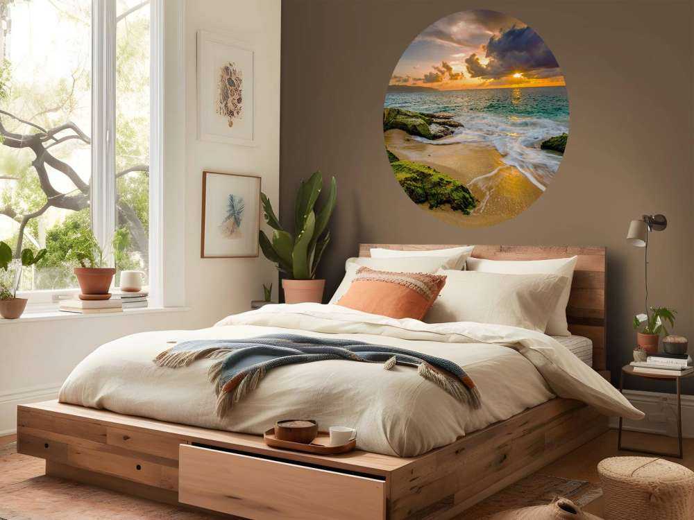 En vakre hawaiisk solnedgang