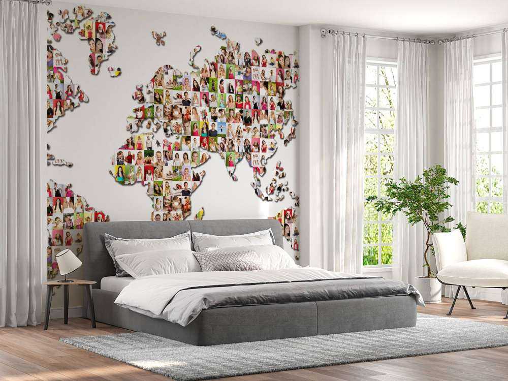 Verdenskart dannet av bilder