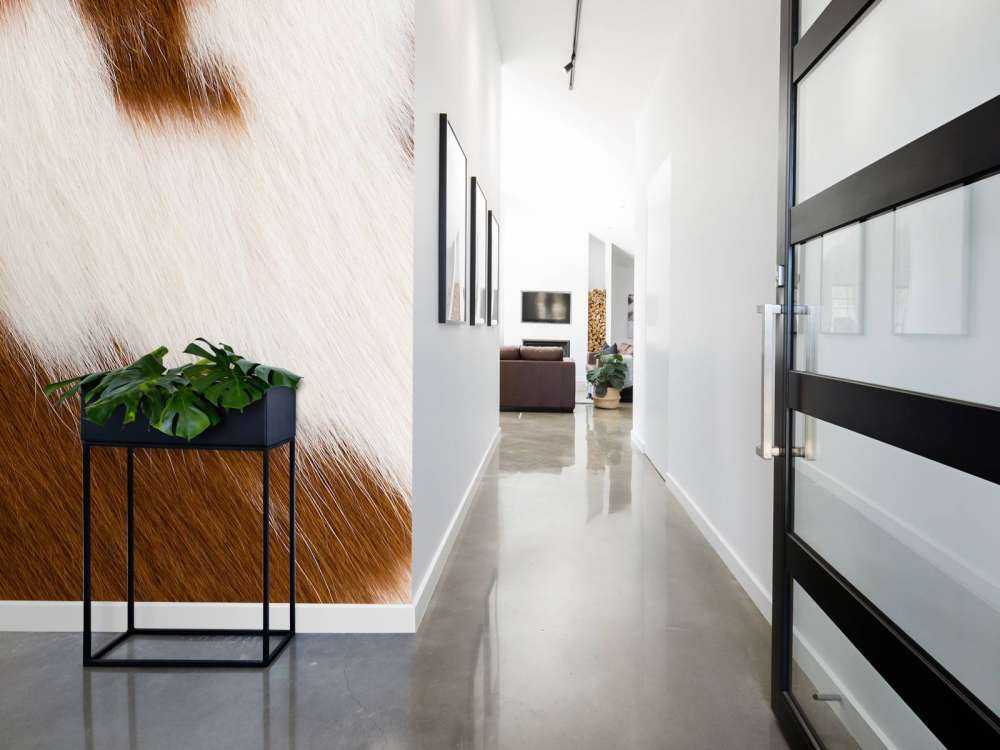 Kuskinn rød og hvit kuskinn