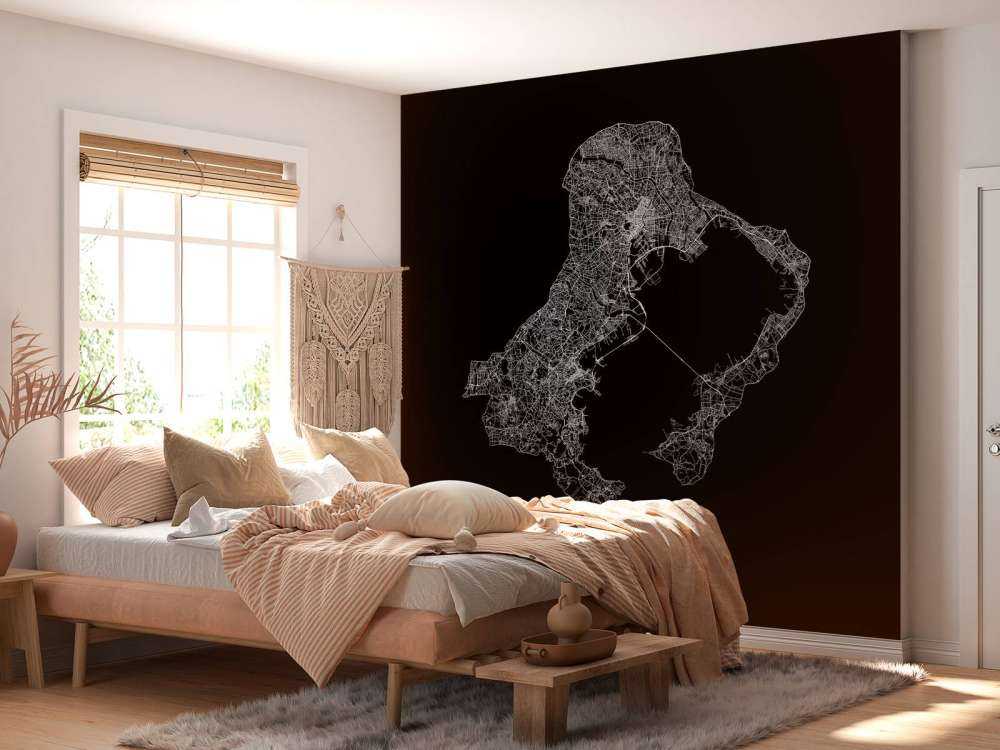 Kart over Tokyo, svart