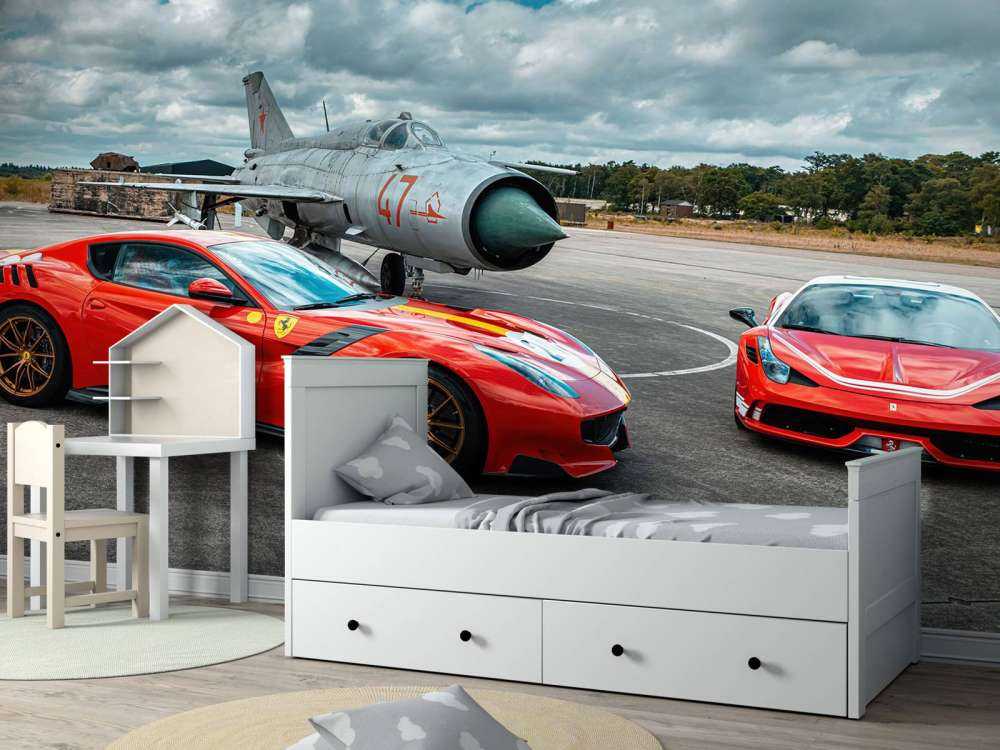 Exklusiva Ferrari och Mig-21