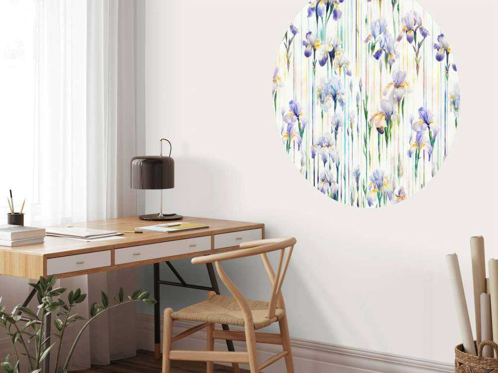 Iris och ränder sömlös pastell