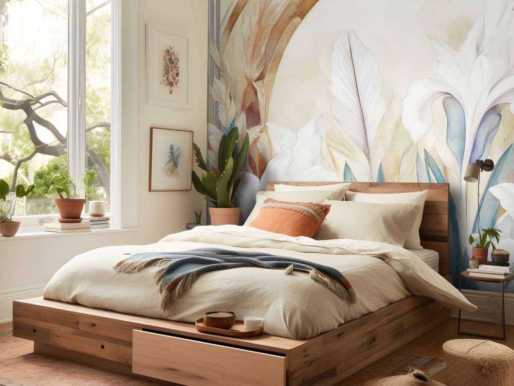 Iris vid soluppgång blå