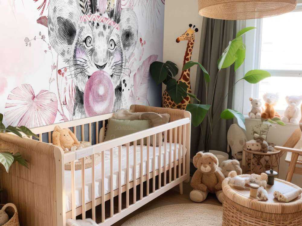 Lekfull valp och rosa drömmar