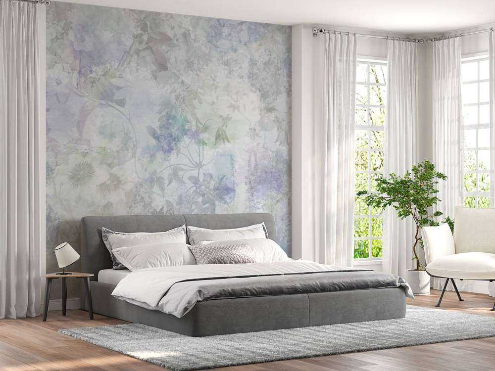 Vattenfärgs trädgård viol