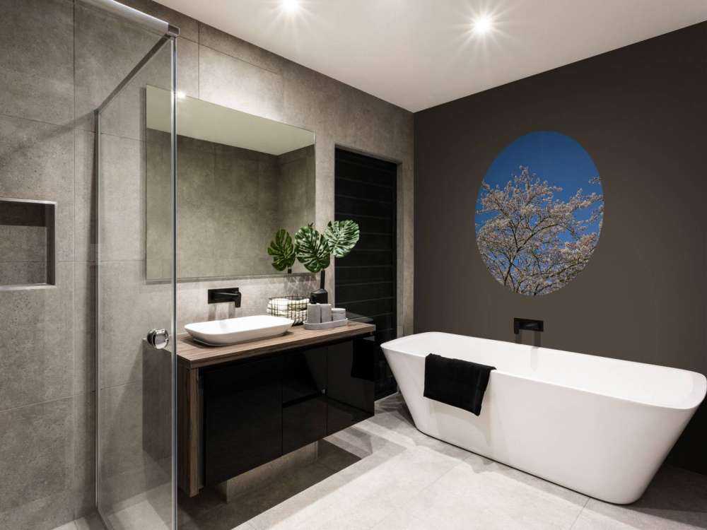 Blomning med blå himmel