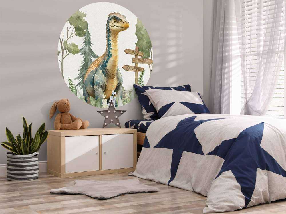 Baby brachiosaurus i djungeln