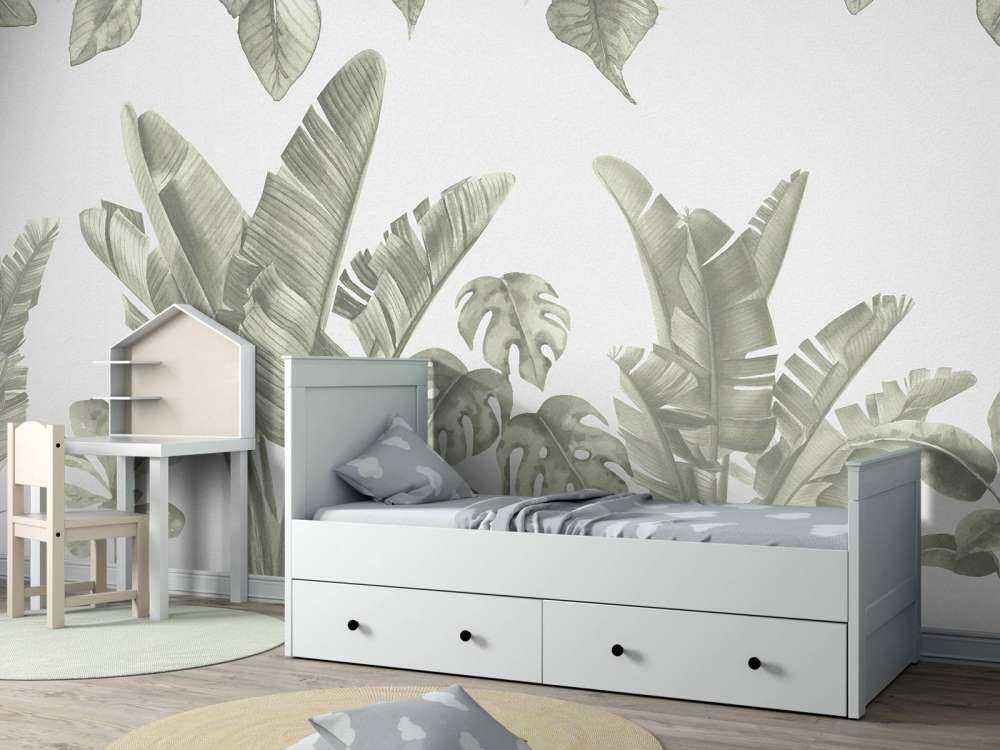 Djungelblad i grönt