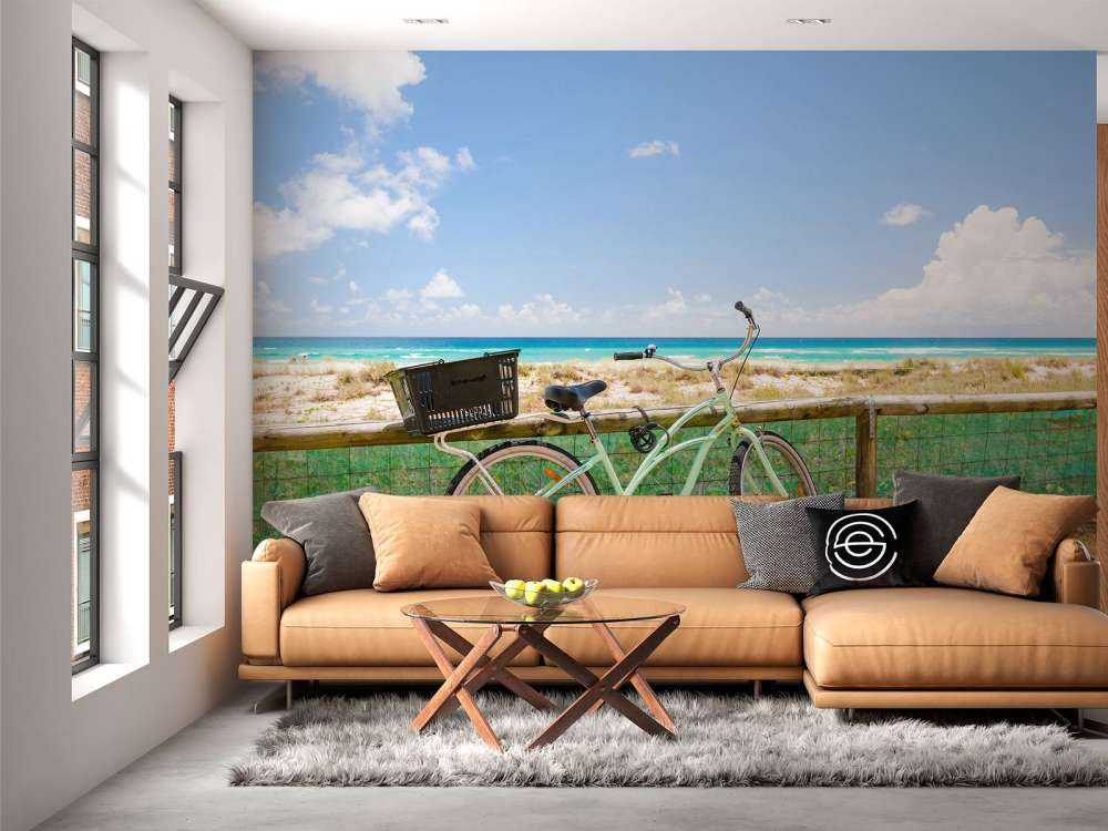 Cykel vid stranden