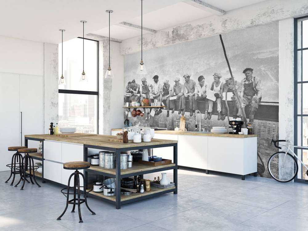 Lunch i en skyskrapa