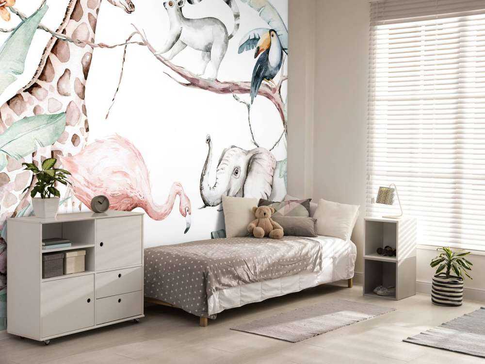 Akvarell afrikanska djur