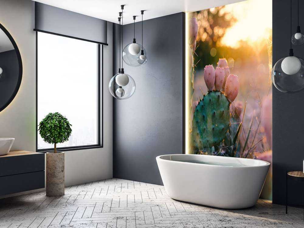 Kaktus med blommor
