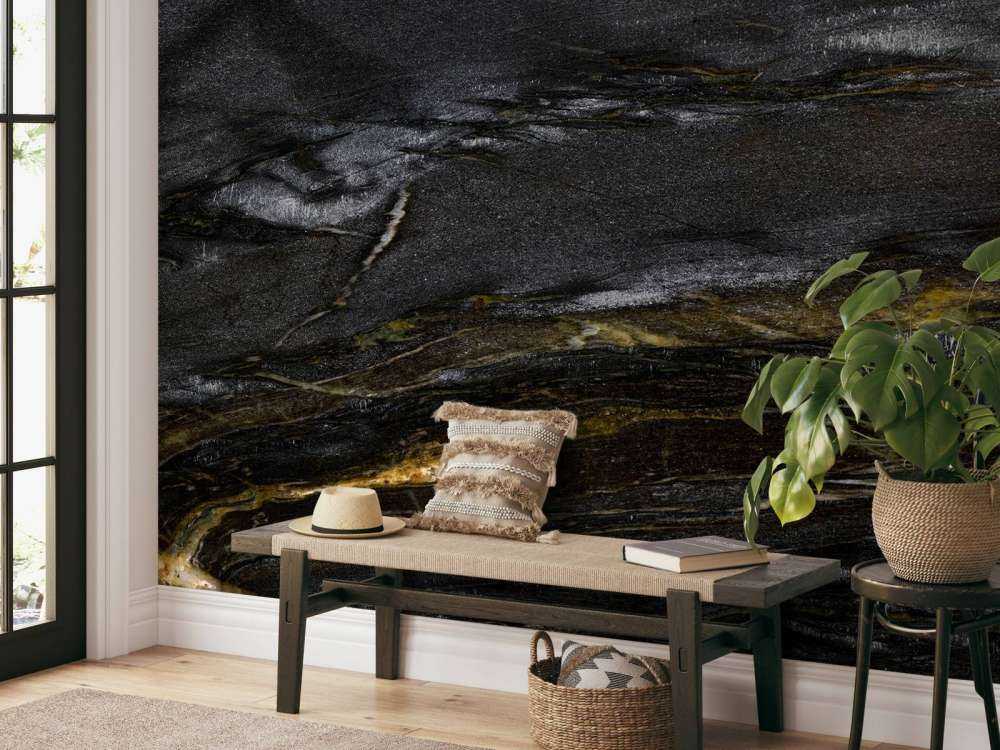 Mörk marmor med vackra linjer