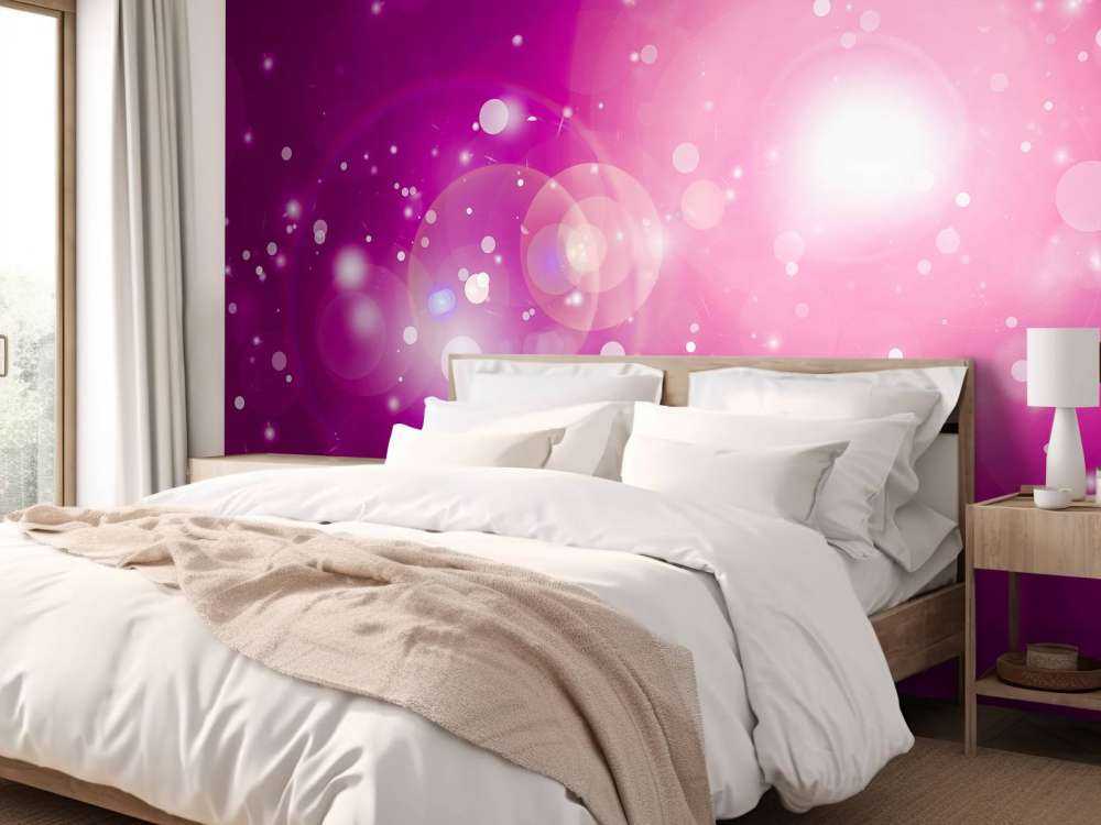 Rosa glitter ljus