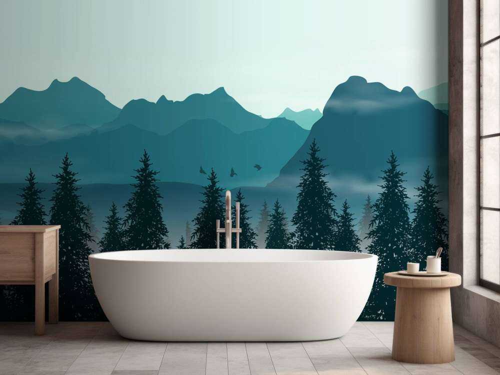 Illustration af skov